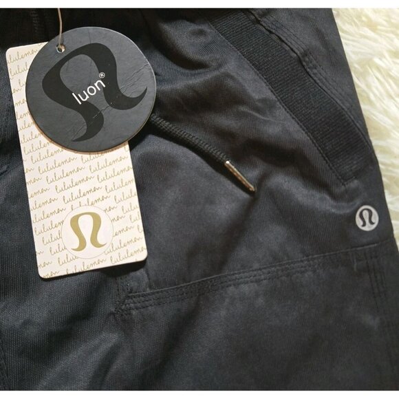 Lululemon Studio Pant II Liner Womens Size 8 Black Luon Pockets Adjustable NWT - Picture 5 of 8